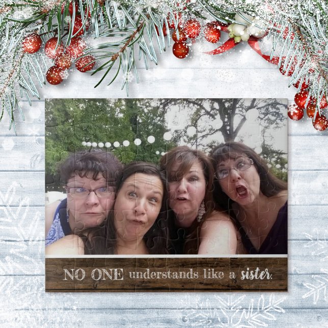 Puzzle Photo Soeur Personne Ne Comprend Comme Soeur Wood (Créateur téléchargé)