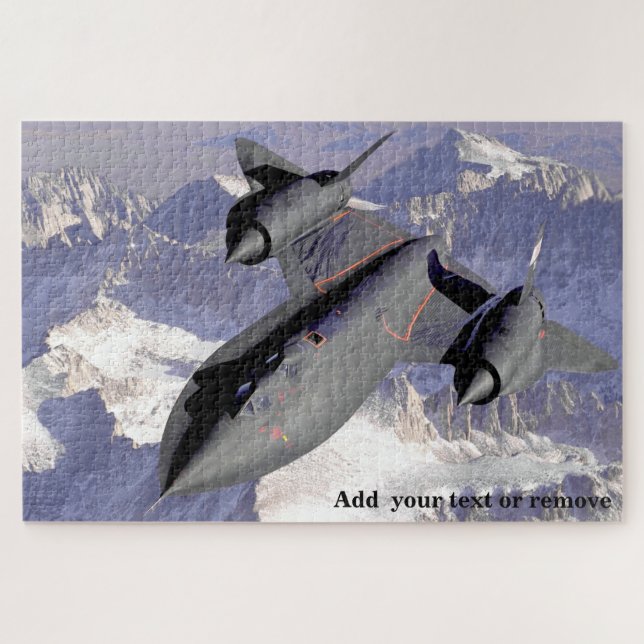 Puzzle Photo spectaculaire du chasseur supersonique Black (Horizontal)