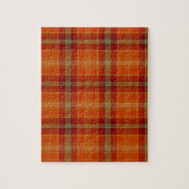 Puzzle Photo Tartan Orange (Vertical)
