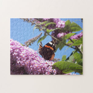 Puzzle Photographie de papillon orange et Brown