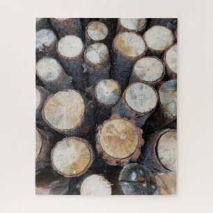 Puzzle photographie originale de nature de troncs d'arbre