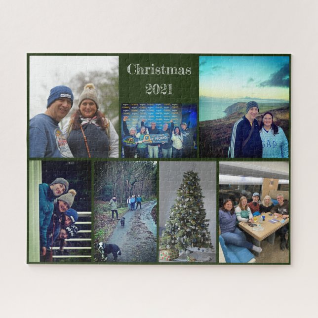 Puzzle Photos de Noël Sept Collage de photos 520pc (Horizontal)