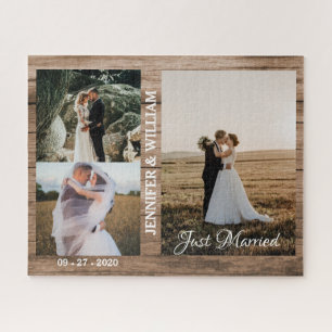Puzzle Photos modernes simple cadeau personnalisé couple 