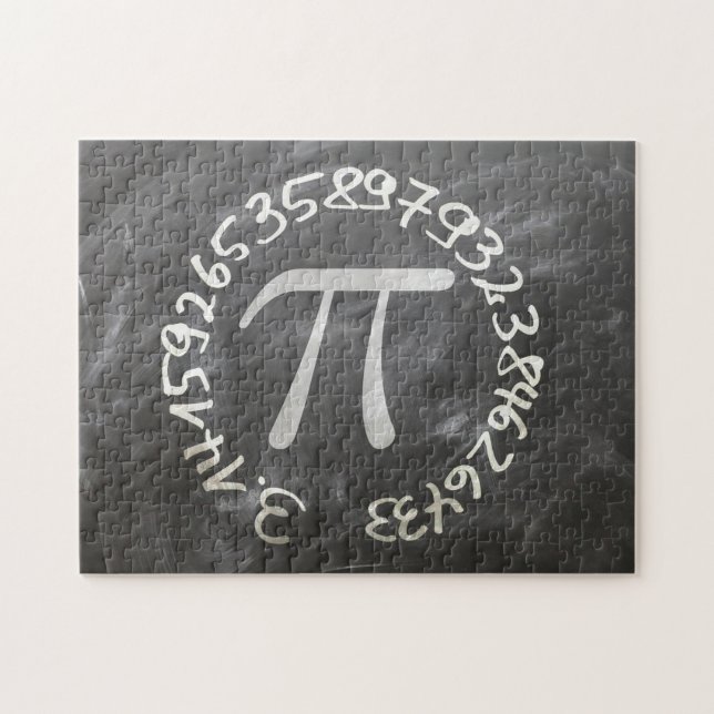 Puzzle Pi Day PiDay Chalkboard Education (Horizontal)