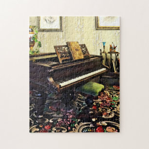 Puzzle Piano élégant dans Parlour victorien