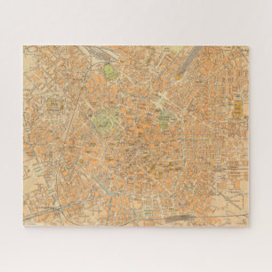 Puzzle Pianta di Milano - Carte de Milan, Italie