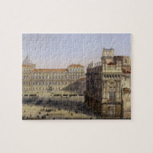 Puzzle Piazza Castello, Turin, gravé par F. Citterio (c