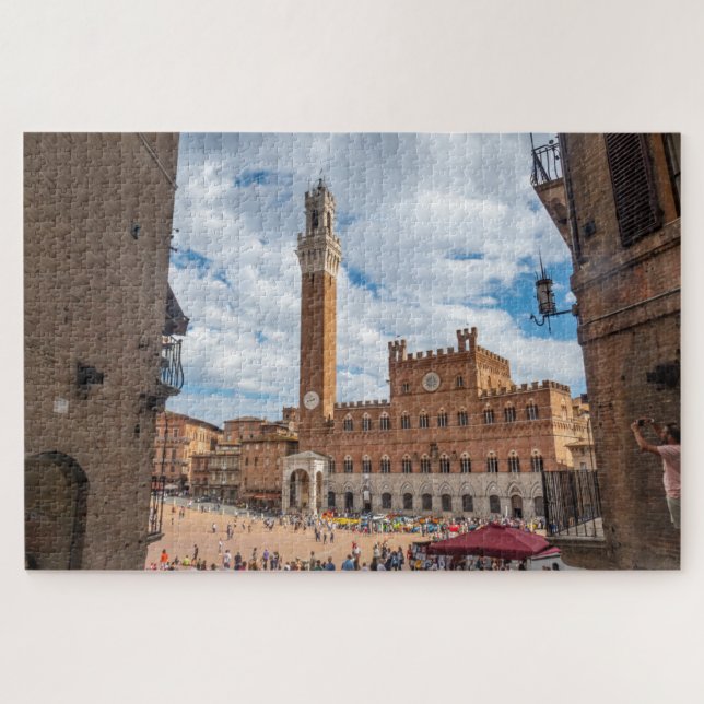 Puzzle Piazza del Campo à Sienne, Toscane, Italie (Horizontal)