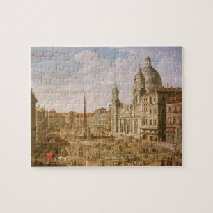 Puzzle Piazza Navona, Rome, semblant du sud vers Palazzo