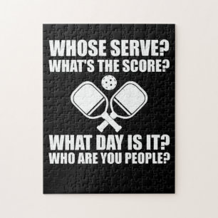 Puzzle Pickleball Dont Serve Score Ligue de Pickleball