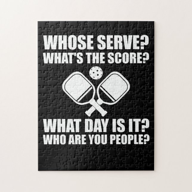 Puzzle Pickleball Dont Serve Score Ligue de Pickleball (Vertical)