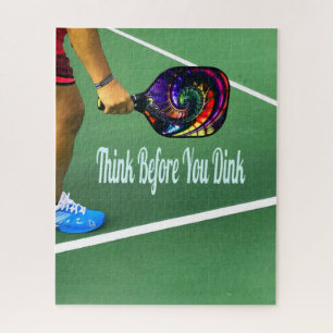 Puzzle Pickleball Pensez avant de boire