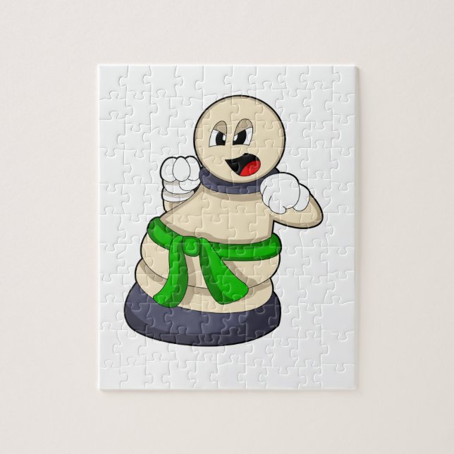 Puzzle Pièce d'échecs Patrouille aux échecs (Vertical)