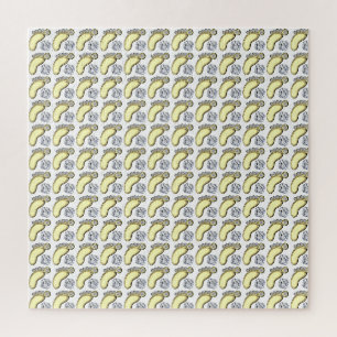 Puzzle Pied bébé doré
