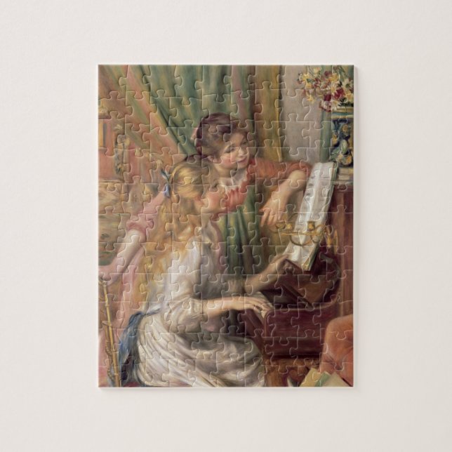 Puzzle Pierre A Renoir | Jeunes filles au piano (Vertical)