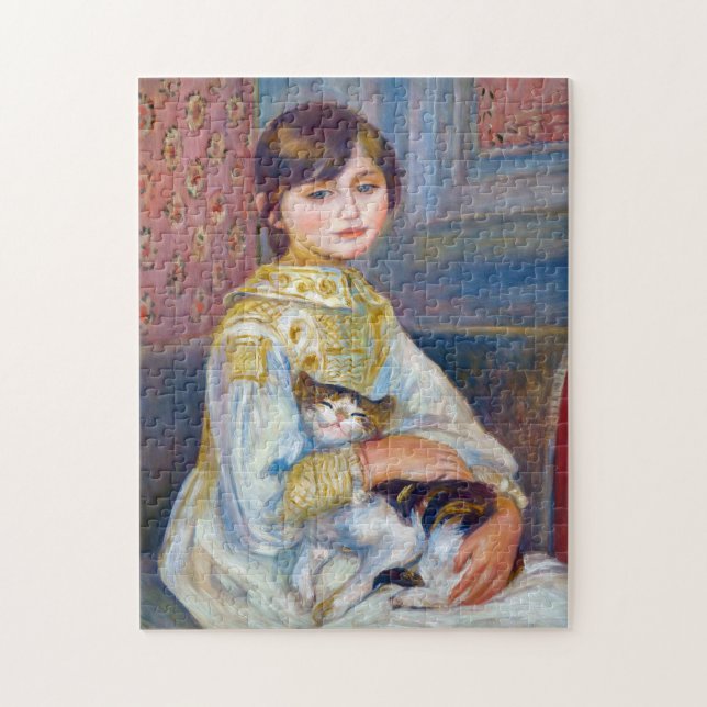 Puzzle Pierre-Auguste Renoir - Enfant avec chat (Vertical)
