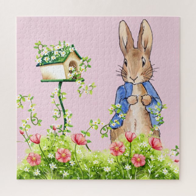 Puzzle Pierre le lapin dans son jardin (Vertical)
