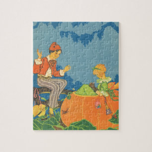 Puzzle Pierre Pierre Mangeur de Citrouille, Comptine de N