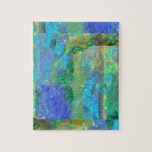 Puzzle Pierre porte-bonheur opale bleue d'octobre par