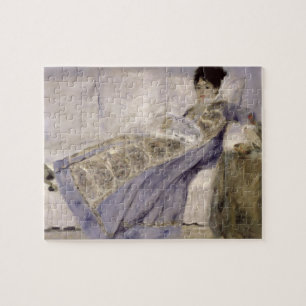 Puzzle Pierre une Madame Monet de Renoir   sur un sofa
