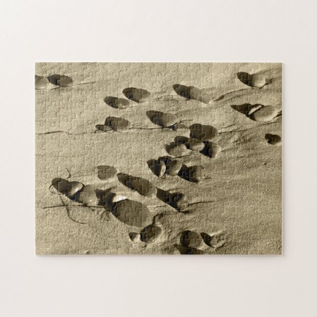 Puzzle Pierres dans le sable (Horizontal)