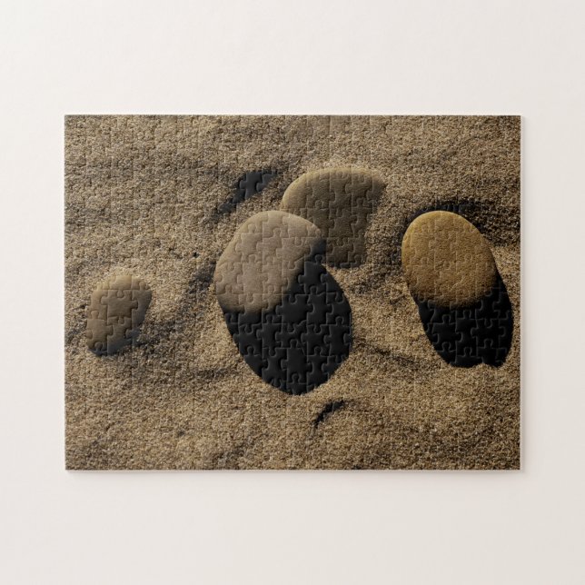Puzzle Pierres dans le sable (Horizontal)