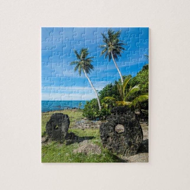 Puzzle Pierres de Rai sur l'île de Yap (Vertical)