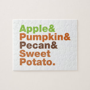 Puzzle Pies de vacances ~ Fête Noël Thanksgiving Noël