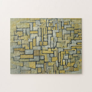 Puzzle Piet Mondrian Composition en Brown et gris