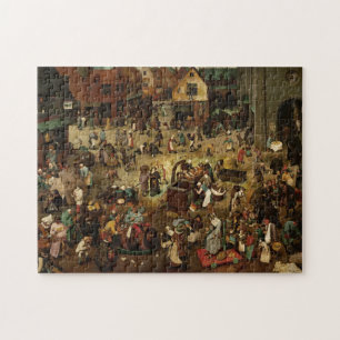 Puzzle PIETER BRUEGEL - Combat entre le carnaval et prêt
