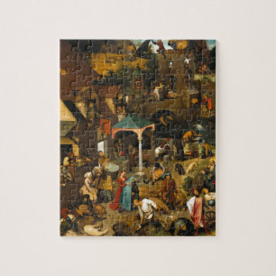 Puzzle Pieter Bruegel l'Ancien - Les proverbes hollandais