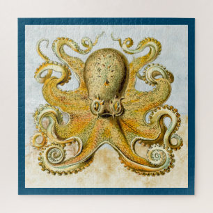 Puzzle Pieuvre Kraken Calmar Nautical Peint
