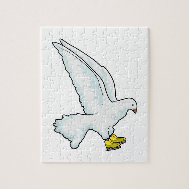 Puzzle Pigeon Patinage sur glace Patins sur glace (Vertical)
