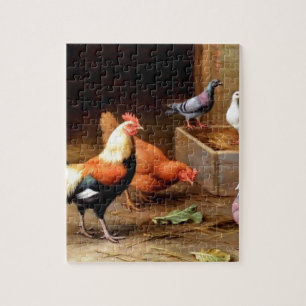 Puzzle Pigeons de poule de coq