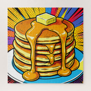 Puzzle Pile de crêpes Pop Art au sirop