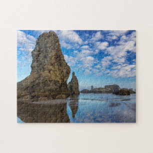 Puzzle Piles de mer sur la plage de Bandon à Bandon, Oreg