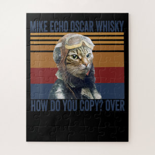 Puzzle Pilote de chat Mike Echo Oscar Whisky Costume cade