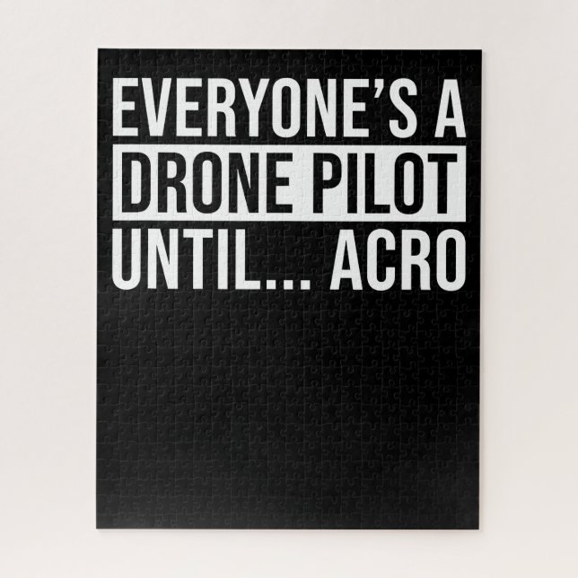 Puzzle Pilote de drone de tous jusqu'à Acro Drôle Quadcop (Vertical)