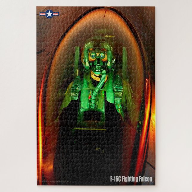 Puzzle PILOTE FALCON DE LUTTE F-16C (20x30 POUCES) (Vertical)