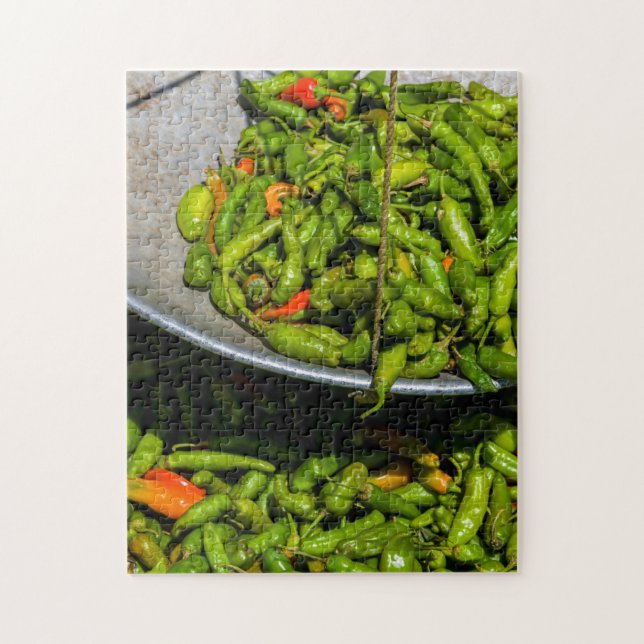 Puzzle Piments en vente au marché (Vertical)