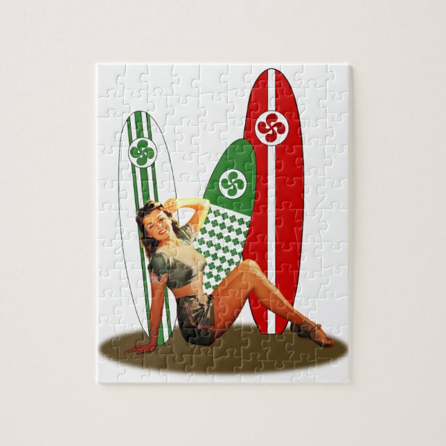 Puzzle Pin-up Basque France (Vertical)