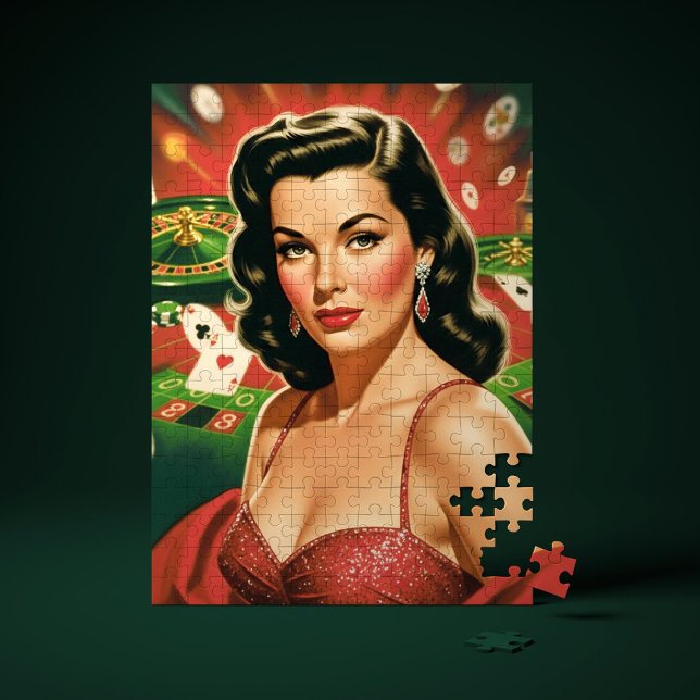 Puzzle Pin-up de jeu vintage (Créateur téléchargé)