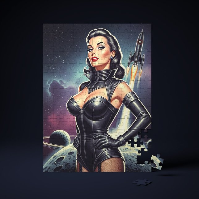 Puzzle Pin-up d'espace vintage (Créateur téléchargé)