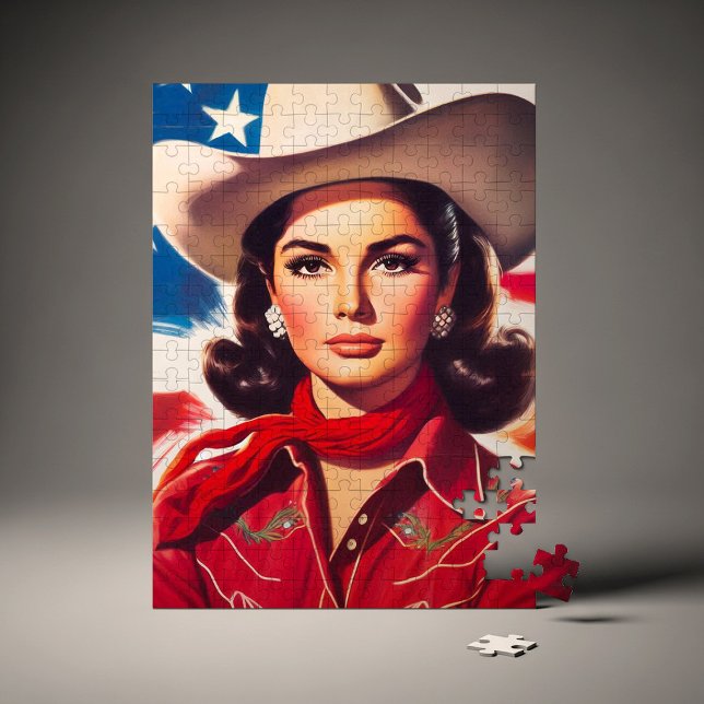 Puzzle Pin-up Western Vintage (Créateur téléchargé)