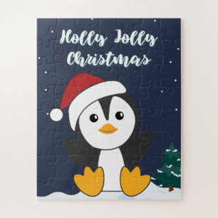 Puzzle Pingouin Noël Neige hiver Animaux Penguins Jig