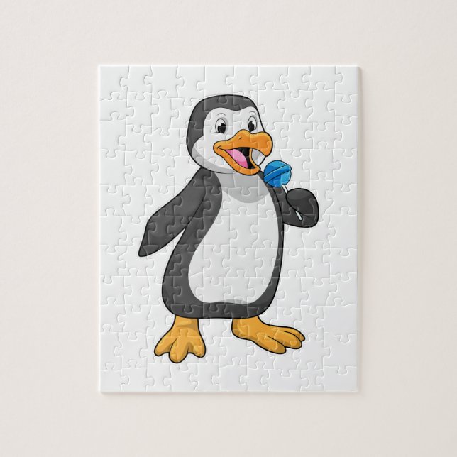 Puzzle Pingouin with Lollipop (Vertical)