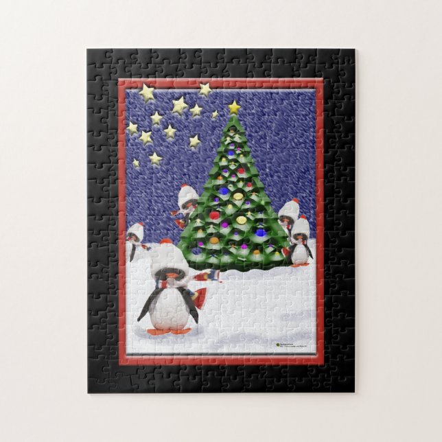 Puzzle Pingouins En Christmasland (Vertical)