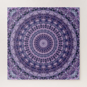 Puzzle Pink and Purple Kaleidoscope