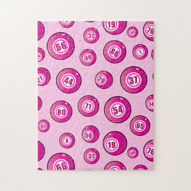 Puzzle Pink Bingo Balls Amusant (Vertical)