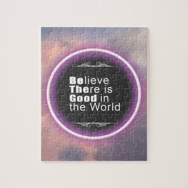 Puzzle Pink Clouds Quote (Vertical)